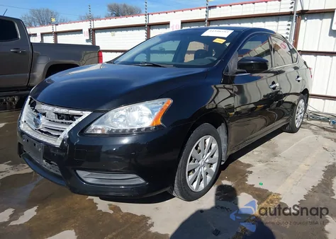 2014 Nissan Sentra Fe+ S/Fe+ Sv/S/Sl/Sr/Sv z USA, uszkodzony, nr VIN 3N1AB7APXEL666850